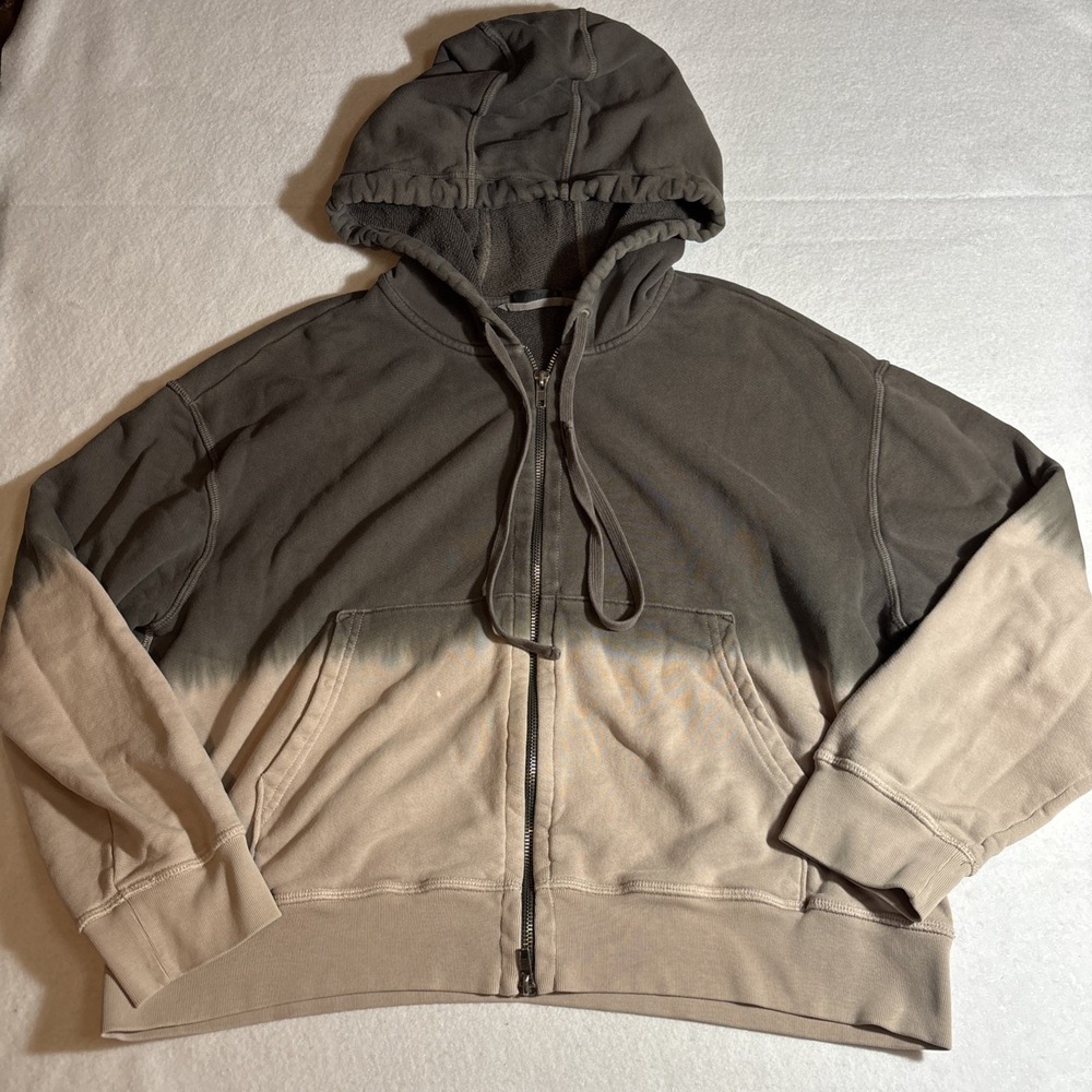 ATM Anthony Thomas Melillo Zip Up Hoodie Size Small Tie Dye